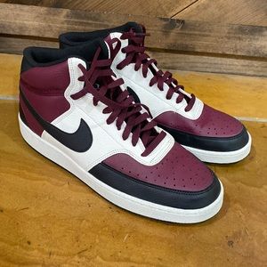 Nike Court Vision Mid Beetroot Size 10.5